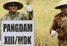 Pangdam XIII/Merdeka Tegaskan Dukungan TNI untuk Ketahanan Pangan Nasional