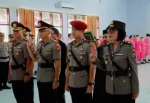 Kapolres Minahasa Pimpin Sertijab Waka Polres dan Sejumlah PJU