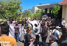 Polresta Manado Amankan Aksi Unjuk Rasa di Kantor KPKNL