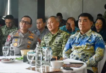 Pangdam Merdeka  Ikut  Vicon Panen Raya Padi Serentak Program Hanpangan TNI