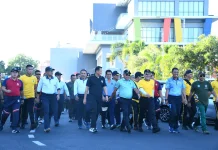 Perkuat Soliditas, Kodaeral VIII Olahraga Bersama TNI-POLRI dan Forkopimda Sulut