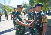 Pangdam XIII/Merdeka Tekankan Disiplin Prajurit Yonif 712