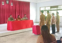 Danramil Tombariri Hadiri Sertijab Hukum Tua, Perkuat Sinergi Desa