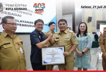 Wali Kota Andrei Hadiri Perkawinan Massal, Manado Raih Juara Inovasi KASIH