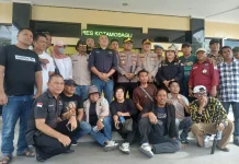 Kapolres Kotamobagu Sambut PWI, Perkuat Sinergi