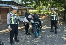 Satlantas Polres Minut Tertibkan Knalpot Brong dan TNKB