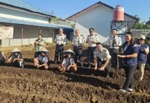 Dukung Ketahanan Pangan, LPKA Kelas II Tomohon Semai Bibit Sawi Putih