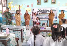 Camat Tombariri Dampingi Pencanangan Imunisasi Campak dan HPV di Sekolah