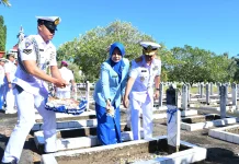 Dankodaeral VIII Pimpin Ziarah Rombongan dalam Rangka HUT Ke-1 Kodaeral VIII
