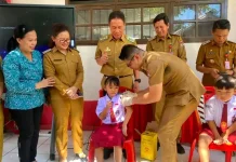 Pelaksanaan Bulan Imunisasi Anak Sekolah di Minsel 2026