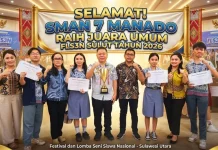 SMAN 7 Manado Juara Umum FLS3N Sulut 2026