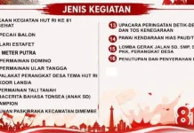 Kecamatan Dimembe Siapkan Sejumlah Perlombaan di Semarak HUT RI ke 81 Tahun