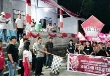 Ramaikan HUT RI ke 81, Kecamatan Kauditan Gelar Pawai Lampion
