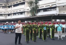 SMKN PP Kalasey Juara 1 Putri 17 KM dan Juara 3 Putra 45 KM di Lomba Gerak Jalan