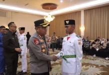 Kapolres Kotamobagu Hadiri Pengukuhan Paskibraka Kotamobagu 2026