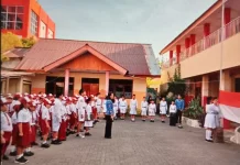 Memaknai HUT RI ke-81, SDN 17 Manado Pahlawan Cilik isi Kemerdekaan dengan Belajar