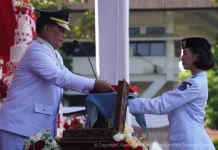Kakanwil Kemenkum Sulut Hadiri Upacara Detik-detik Proklamasi Kemerdekaan RI