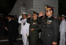Pangdam Merdeka Ikuti Apel Kehormatan dan Renungan Suci HUT ke-81 RI