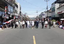 Defile 17 Agustus Semarakkan Perayaan HUT ke-81 Kemerdekaan RI di Tomohon