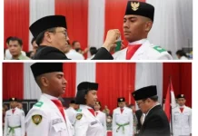 Wali Kota Andrei Angouw Kukuhkan 38 Anggota Paskibraka Manado