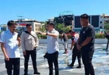 Wali Kota Manado Cek Langsung Pembersihan Pedestrian Pasir Putih Boulevard