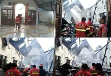 Gereja Imanuel Lapas Manado Terbakar