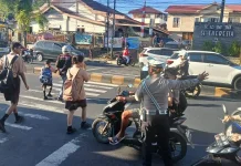 Pos Cakalang Pagi Polresta Manado, Polisi Atur Lalin dan Cegah Pelanggaran