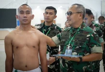 Pangdam Merdeka Pimpin Pantukhir 120 Casis Caba PK TNI AD