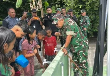 Pangdam Merdeka Tinjau Pembangunan Jembatan Merah Putih dan Air Bersih di Talaud