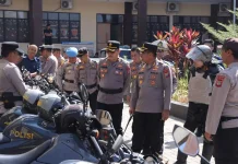 Kapolres Kotamobagu Gelar Pemeriksaan Kendaraan Dinas Demi Pelayanan Maksimal