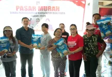 Operasi Pasar Murah, Beras Premium Dijual Rp52 Ribu di Kawangkoan