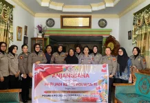 Polwan Polres Kotamobagu Gelar Anjangsana Peringati Hari Jadi ke-78