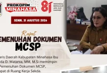 Pemkab Minahasa Perkuat Pencegahan Korupsi melalui Pemenuhan MCSP