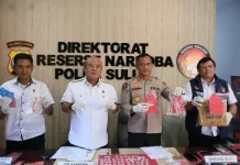 Polda Sulut Ungkap 3 Kasus Narkoba, 4 Tersangka Diamankan
