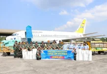 Lanud Sam Ratulangi Manado Salurkan Bantuan Kemanusiaan Gempa NTT