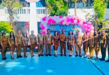 HUT ke-59 SMAN 3 Manado, Upacara Bendera dan Moment Purna Bhakti Junifke Antameng