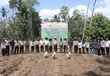 Polres Kotamobagu Bersama Bpp Passi Barat Gelar Penanaman Jagung Serentak