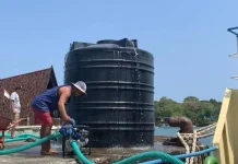 BPBD Manado Distribusi 16 Ribu Liter Air Bersih ke Bunaken