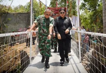 Pangdam Merdeka Tinjau Jembatan Perintis Garuda di Kokoleh Satu Minut