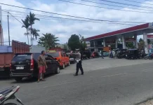 Cegah Antrean Panjang SPBU, Satlantas Polres Kotamobagu Imbau Pengendara Tertib