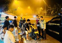 Polsek Bunaken Gelar KRYD, Antisipasi Balap Liar dan Gangguan Kamtibmas