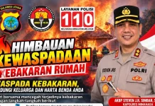 Kapolres Minahasa Imbau Warga Waspadai Potensi Kebakaran Rumah