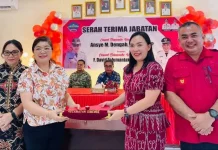 Sertijab Ketua TP PKK Kecamatan Dimembe, Pangkerego Gantikan Tulenan