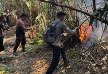 Karhutla Gunung Awu Mereda, Tersisa Dua Titik Api