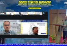 Kanwil Kemenkum Sulut Ikuti Diskusi Strategi Kebijakan Kanwil Kemenkum Kalbar
