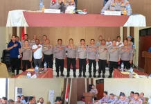 Evaluasi Kinerja Polres Boltim, Kapolres Dorong Respons Cepat