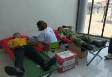 Korem 131/Santiago Dukung RRI Fest, Kerahkan 11 Personel Ikut Donor Darah