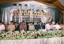 Bersama Jajaran Forkopimda, Kapolres Kotamobagu Hadiri Kegiatan Maulid Akbar