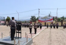 Kapolres Kotamobagu Pimpin Upacara Sertijab Kasat Reskrim