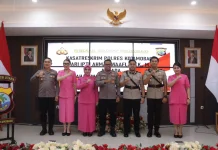 Kapolres Kotamobagu Apresiasi Pengabdian Iptu Waafi dan Sambut AKP Mahadewa